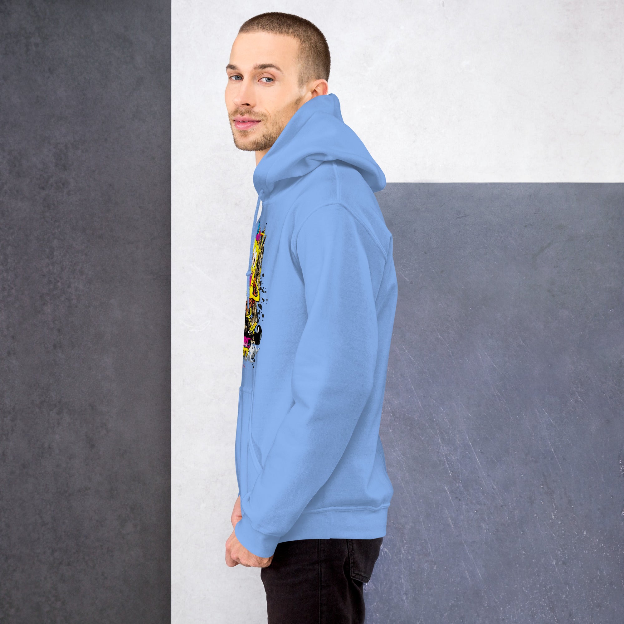 Foto di - Felpa stampata Unisex – Morbida con Cappuccio e Tasca Frontale – Stile Streetwear – Crabby Patty-DTG-Biiply