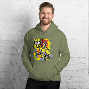 Foto di - Felpa stampata Unisex – Morbida con Cappuccio e Tasca Frontale – Stile Streetwear – Get Big Fast-DTG-Biiply