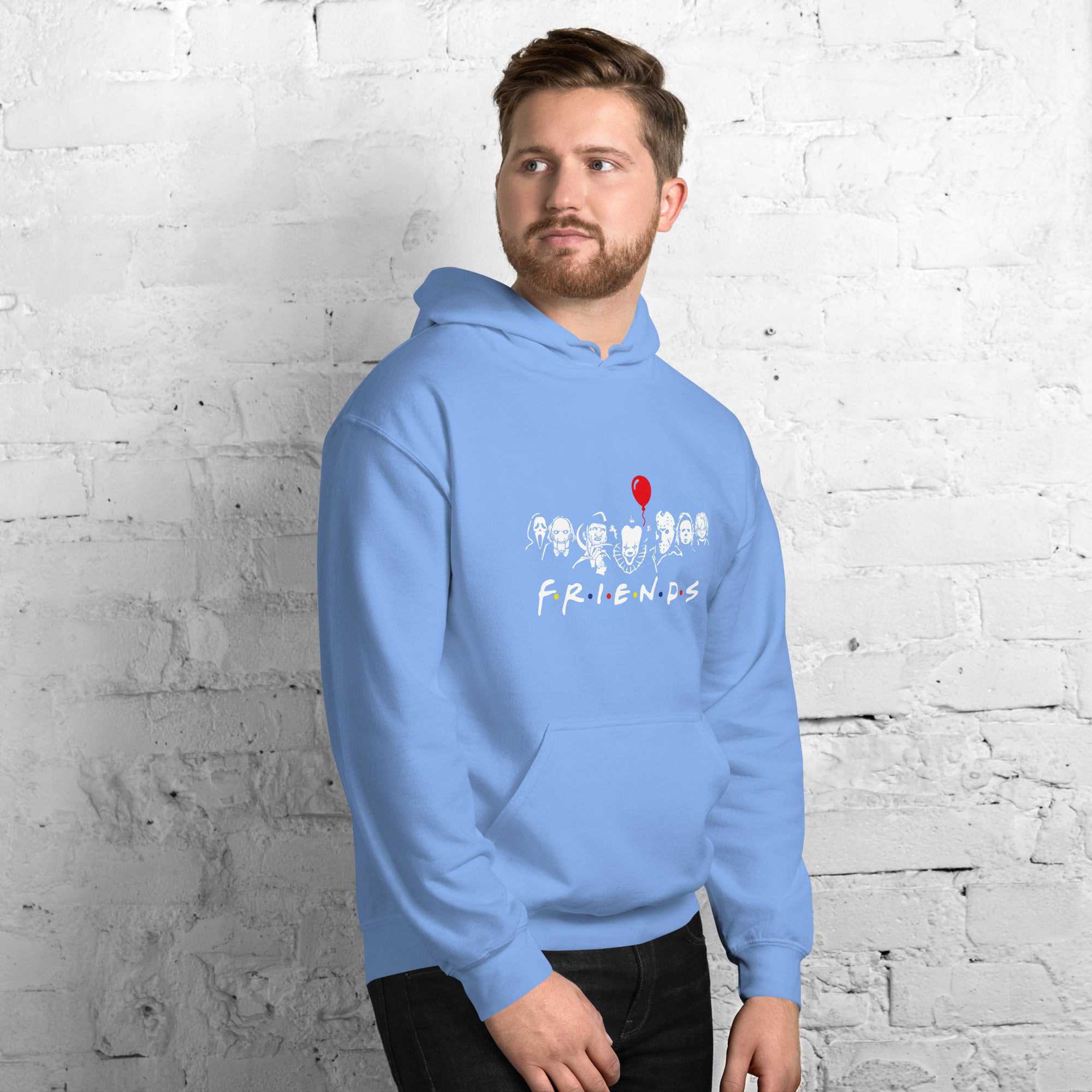 Foto di - Felpa stampata Unisex – Morbida con Cappuccio e Tasca Frontale – Stile Streetwear – Halloween Friends-DTG-Biiply