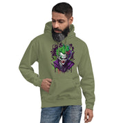 Foto di - Felpa stampata Unisex – Morbida con Cappuccio e Tasca Frontale – Stile Streetwear – Joker-DTG-Biiply