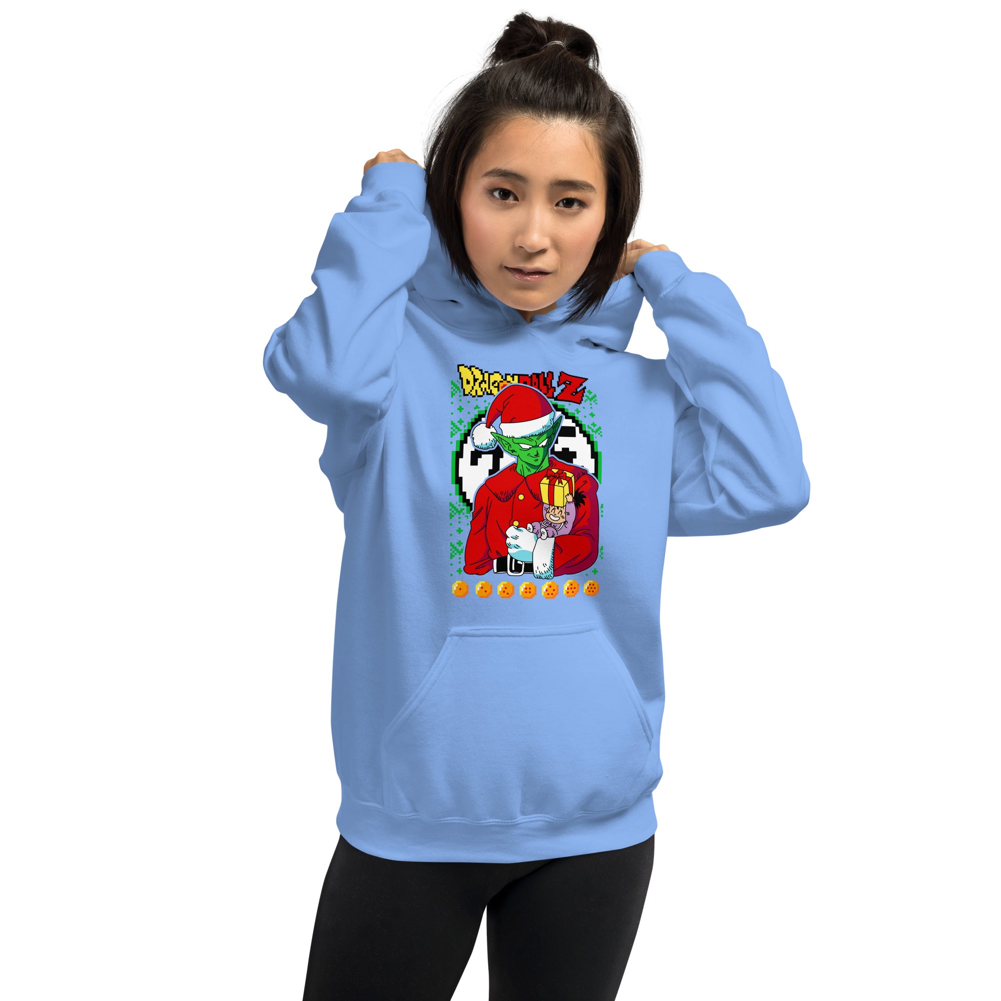 Foto di - Felpa stampata Unisex – Morbida con Cappuccio e Tasca Frontale – Stile Streetwear – Junion Versione Natalizia-DTG-Biiply