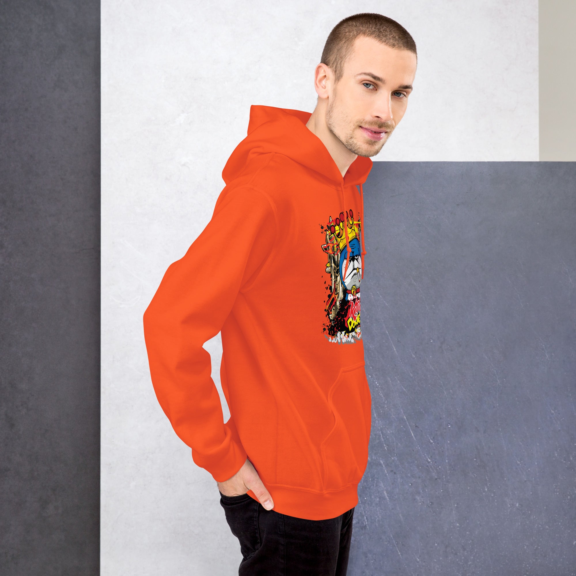 Foto di - Felpa stampata Unisex – Morbida con Cappuccio e Tasca Frontale – Stile Streetwear – King Doraemon-DTG-Biiply