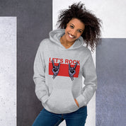 Foto di - Felpa stampata Unisex – Morbida con Cappuccio e Tasca Frontale – Stile Streetwear – Let's Rock-DTG-Biiply