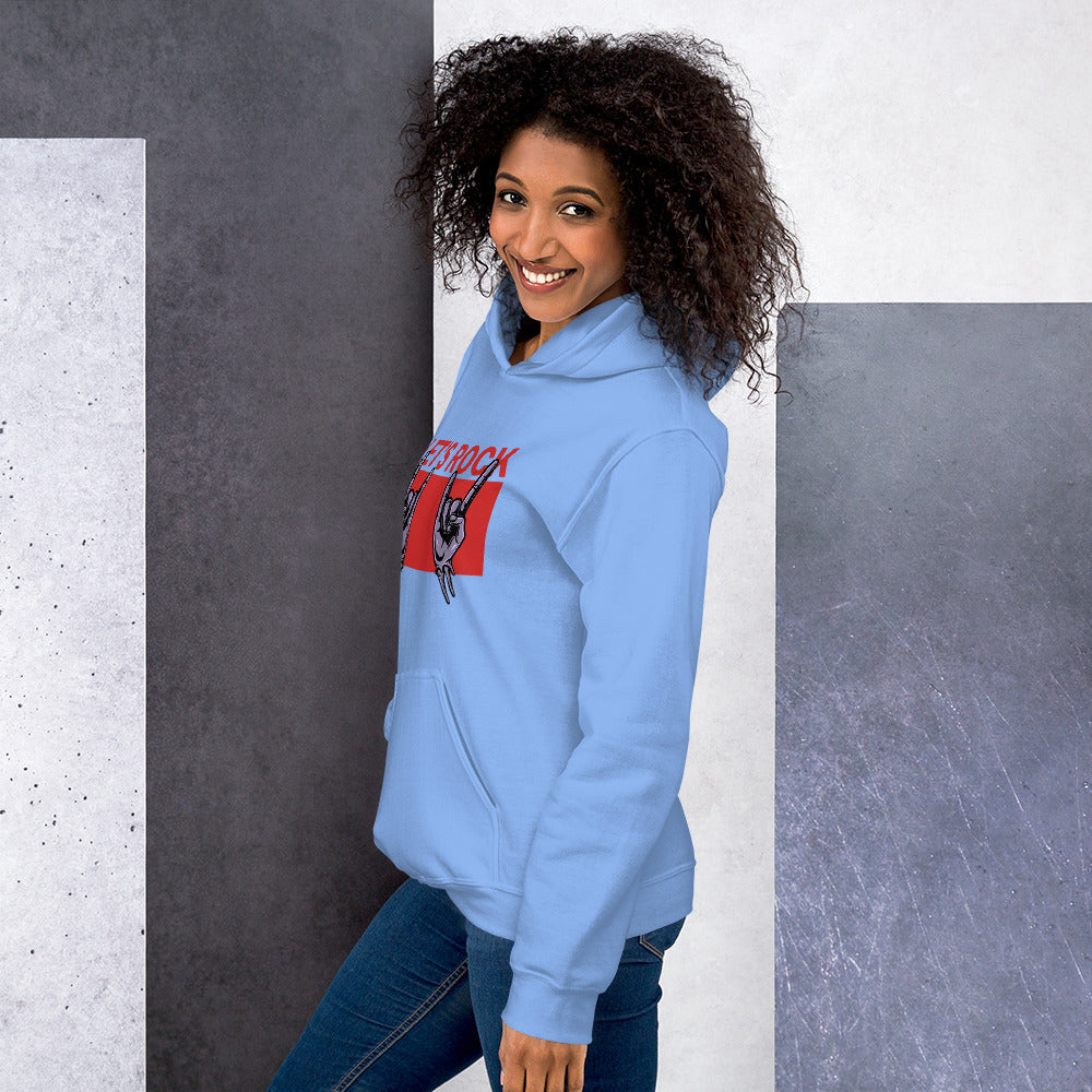 Foto di - Felpa stampata Unisex – Morbida con Cappuccio e Tasca Frontale – Stile Streetwear – Let's Rock-DTG-Biiply