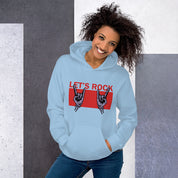 Foto di - Felpa stampata Unisex – Morbida con Cappuccio e Tasca Frontale – Stile Streetwear – Let's Rock-DTG-Biiply