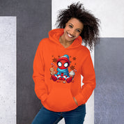 Foto di - Felpa stampata Unisex – Morbida con Cappuccio e Tasca Frontale – Stile Streetwear – Little spiderman-DTG-Biiply
