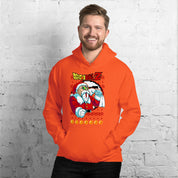 Foto di - Felpa stampata Unisex – Morbida con Cappuccio e Tasca Frontale – Stile Streetwear – Maestro Muten Versione Natalizia-DTG-Biiply