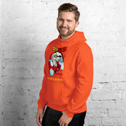 Foto di - Felpa stampata Unisex – Morbida con Cappuccio e Tasca Frontale – Stile Streetwear – Maestro Muten Versione Natalizia-DTG-Biiply