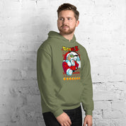 Foto di - Felpa stampata Unisex – Morbida con Cappuccio e Tasca Frontale – Stile Streetwear – Maestro Muten Versione Natalizia-DTG-Biiply