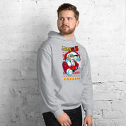 Foto di - Felpa stampata Unisex – Morbida con Cappuccio e Tasca Frontale – Stile Streetwear – Maestro Muten Versione Natalizia-DTG-Biiply