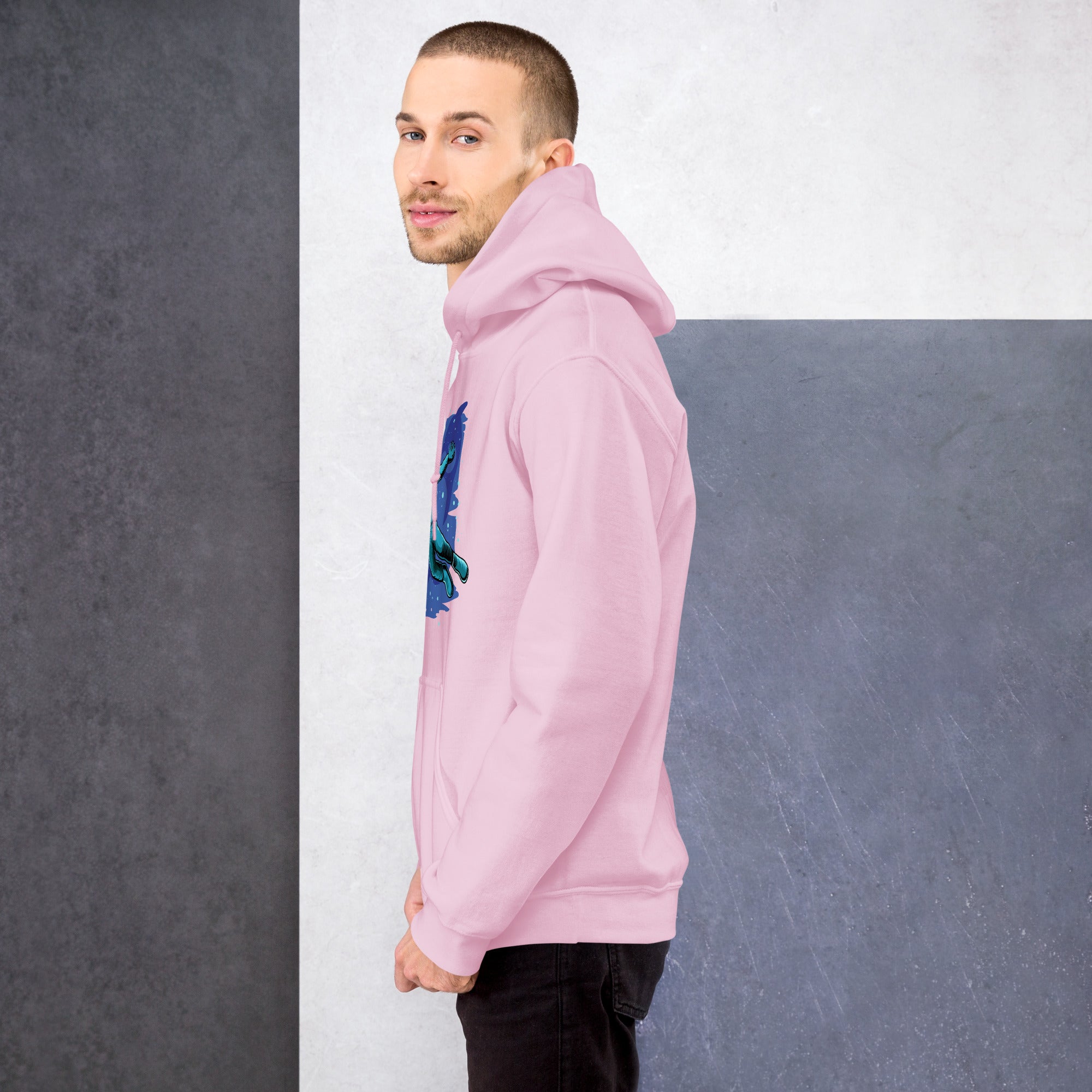 Foto di - Felpa stampata Unisex – Morbida con Cappuccio e Tasca Frontale – Stile Streetwear – Relax in the space-DTG-Biiply