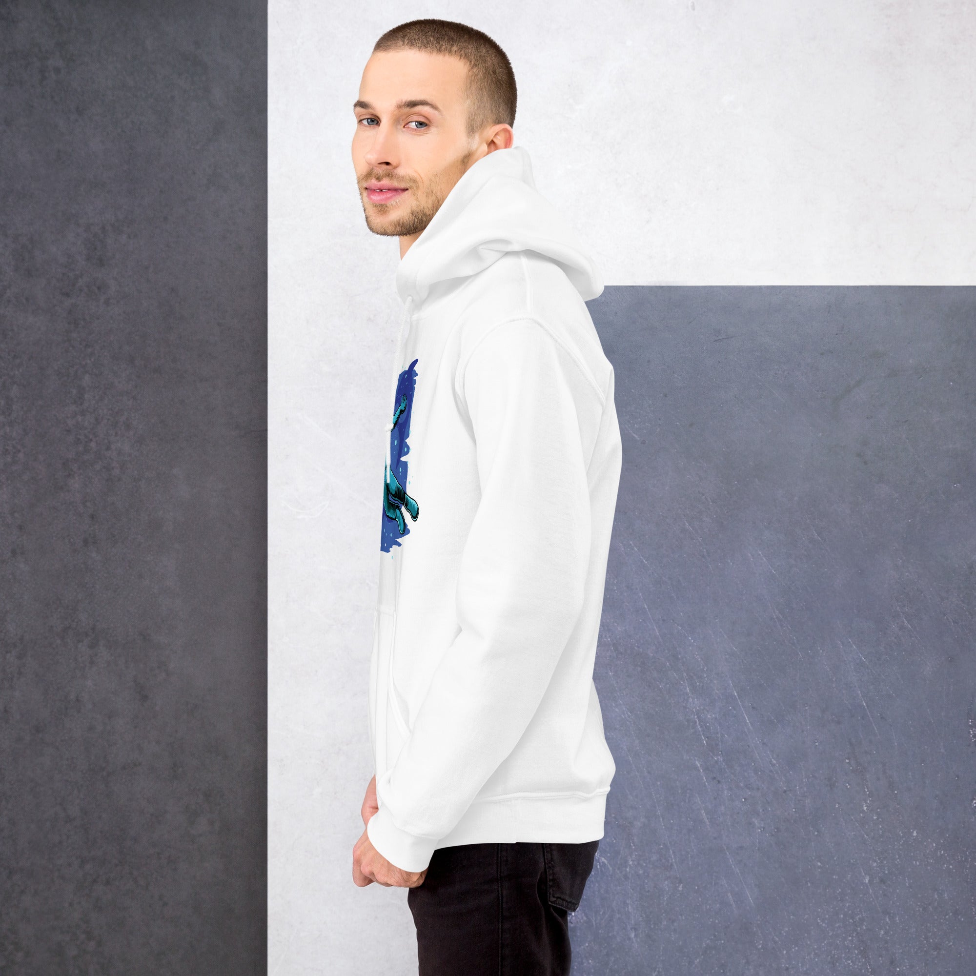 Foto di - Felpa stampata Unisex – Morbida con Cappuccio e Tasca Frontale – Stile Streetwear – Relax in the space-DTG-Biiply