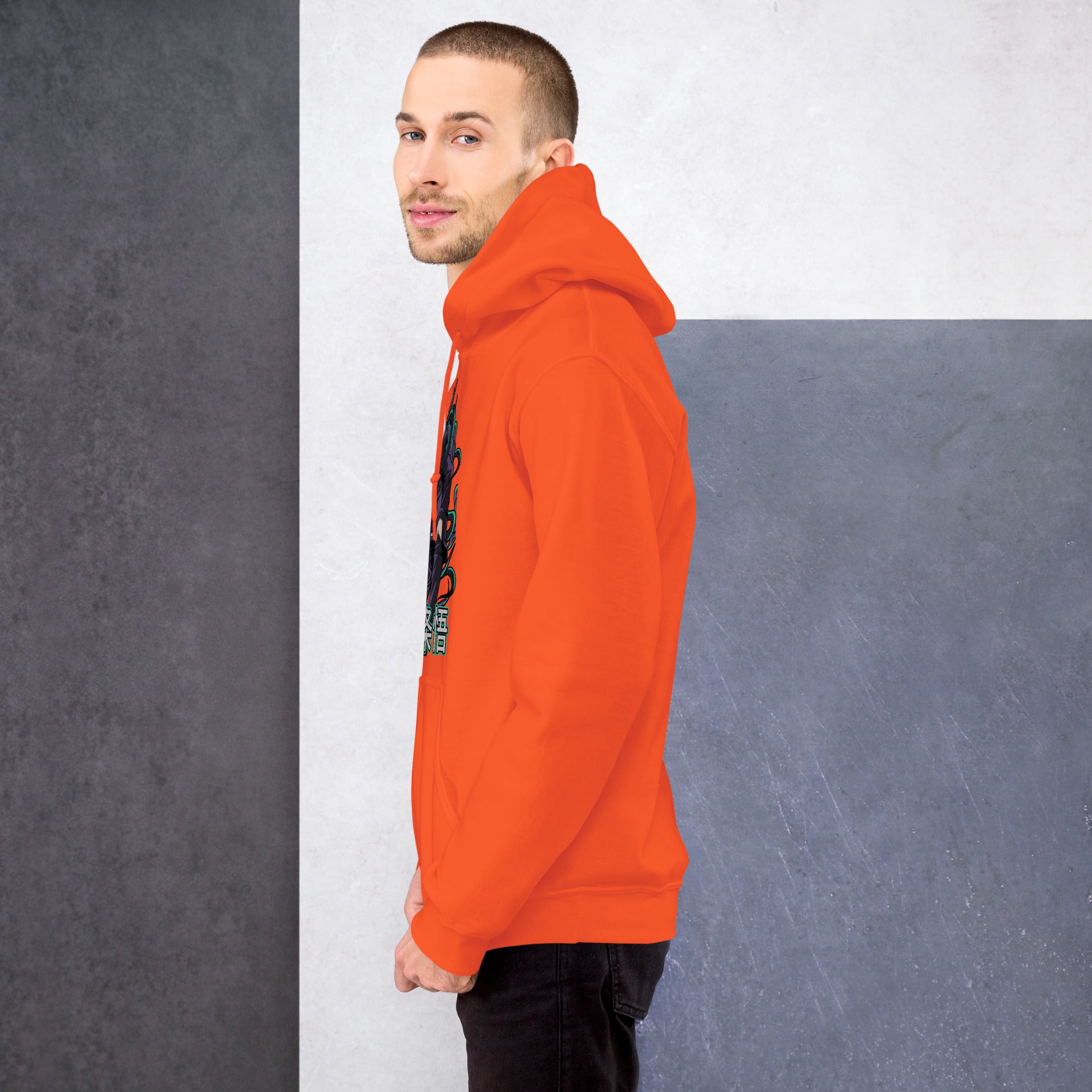 Foto di - Felpa stampata Unisex – Morbida con Cappuccio e Tasca Frontale – Stile Streetwear – Satoru Gojo-DTG-Biiply