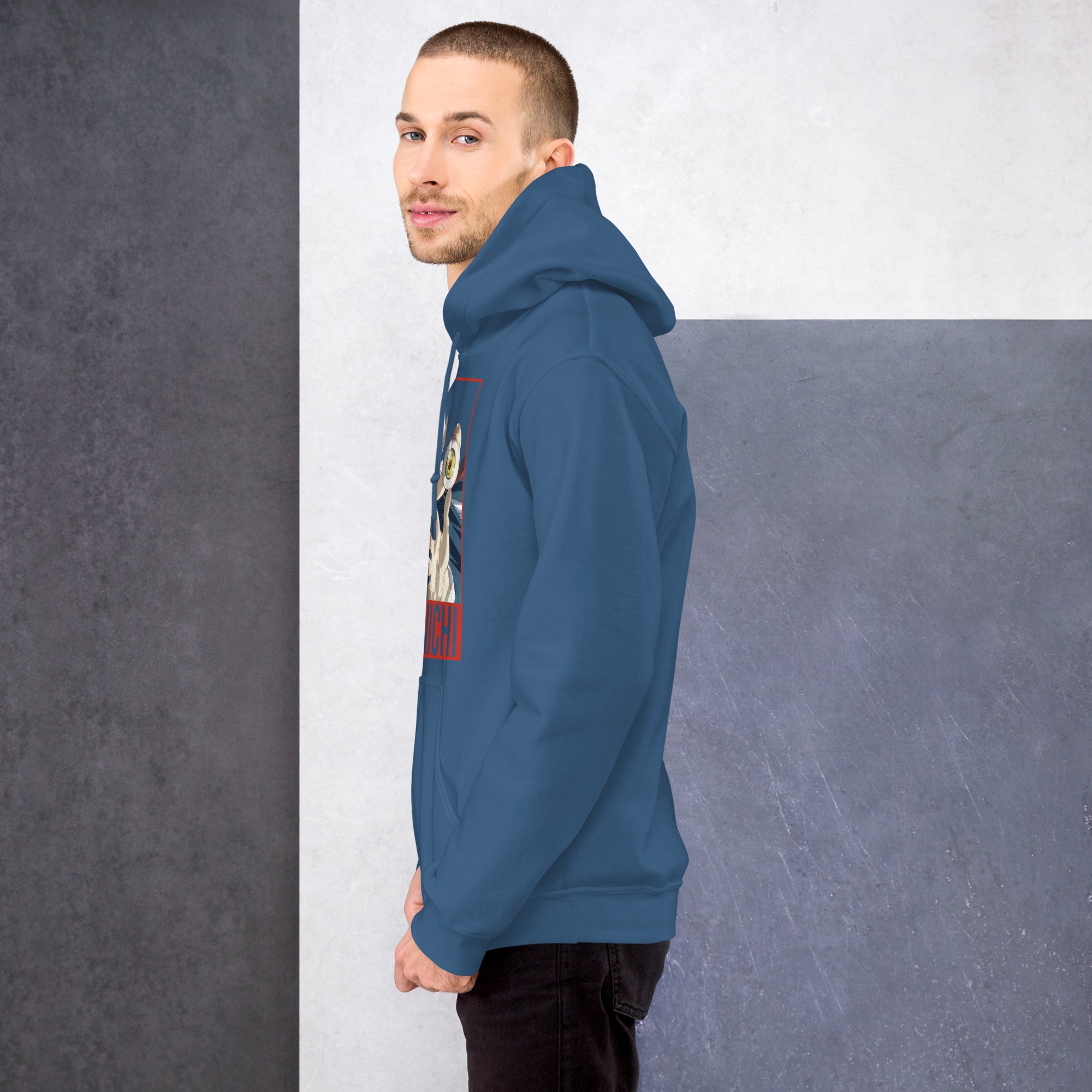 Foto di - Felpa stampata Unisex – Morbida con Cappuccio e Tasca Frontale – Stile Streetwear – Shinichi-DTG-Biiply