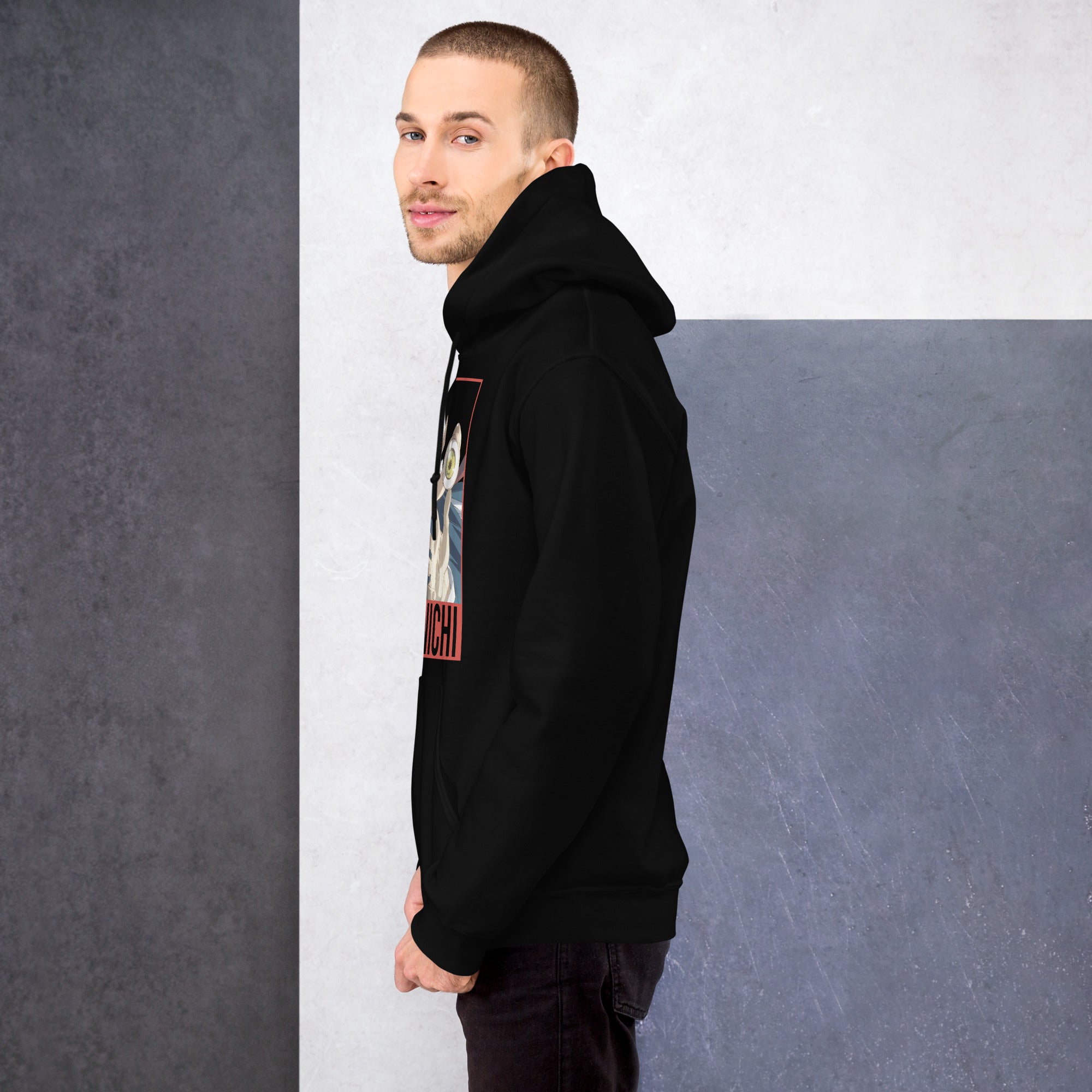 Foto di - Felpa stampata Unisex – Morbida con Cappuccio e Tasca Frontale – Stile Streetwear – Shinichi-DTG-Biiply