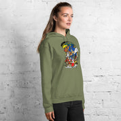 Foto di - Felpa stampata Unisex – Morbida con Cappuccio e Tasca Frontale – Stile Streetwear – Sonic-DTG-Biiply