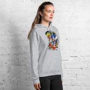 Foto di - Felpa stampata Unisex – Morbida con Cappuccio e Tasca Frontale – Stile Streetwear – Sonic-DTG-Biiply