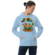 Foto di - Felpa stampata Unisex – Morbida con Cappuccio e Tasca Frontale – Stile Streetwear – Super Gym Bros-DTG-Biiply