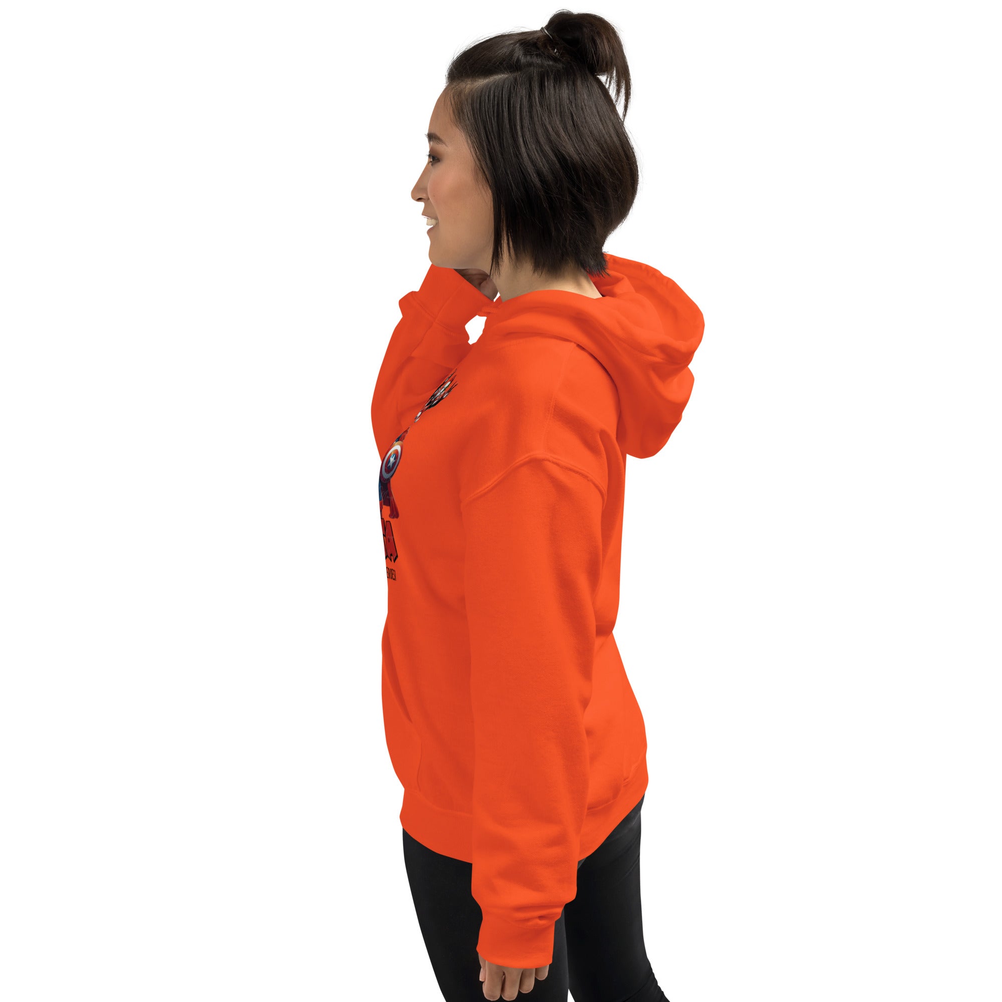 Foto di - Felpa stampata Unisex – Morbida con Cappuccio e Tasca Frontale – Stile Streetwear – Super Santa-DTG-Biiply