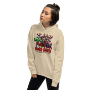 Foto di - Felpa stampata Unisex – Morbida con Cappuccio e Tasca Frontale – Stile Streetwear – Super Santa-DTG-Biiply