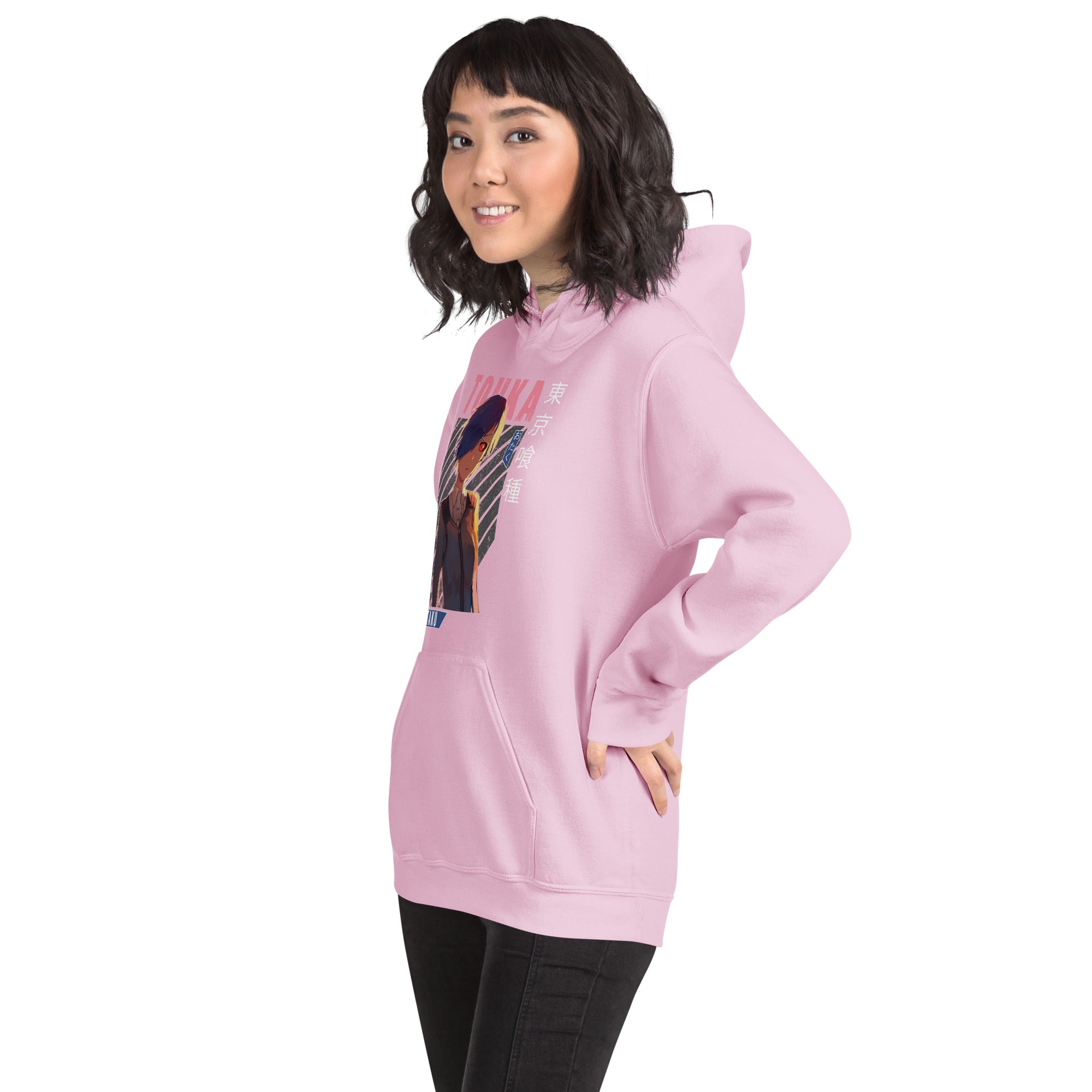 Foto di - Felpa stampata Unisex – Morbida con Cappuccio e Tasca Frontale – Stile Streetwear – Touka-DTG-Biiply