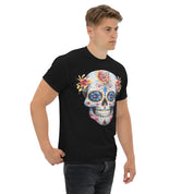 Foto di - T-shT-shirt Stampata Unisex – 100% Cotone – Stile Streetwear e Confortevole – Teschio Messicano Stile 1-DTG-Biiply