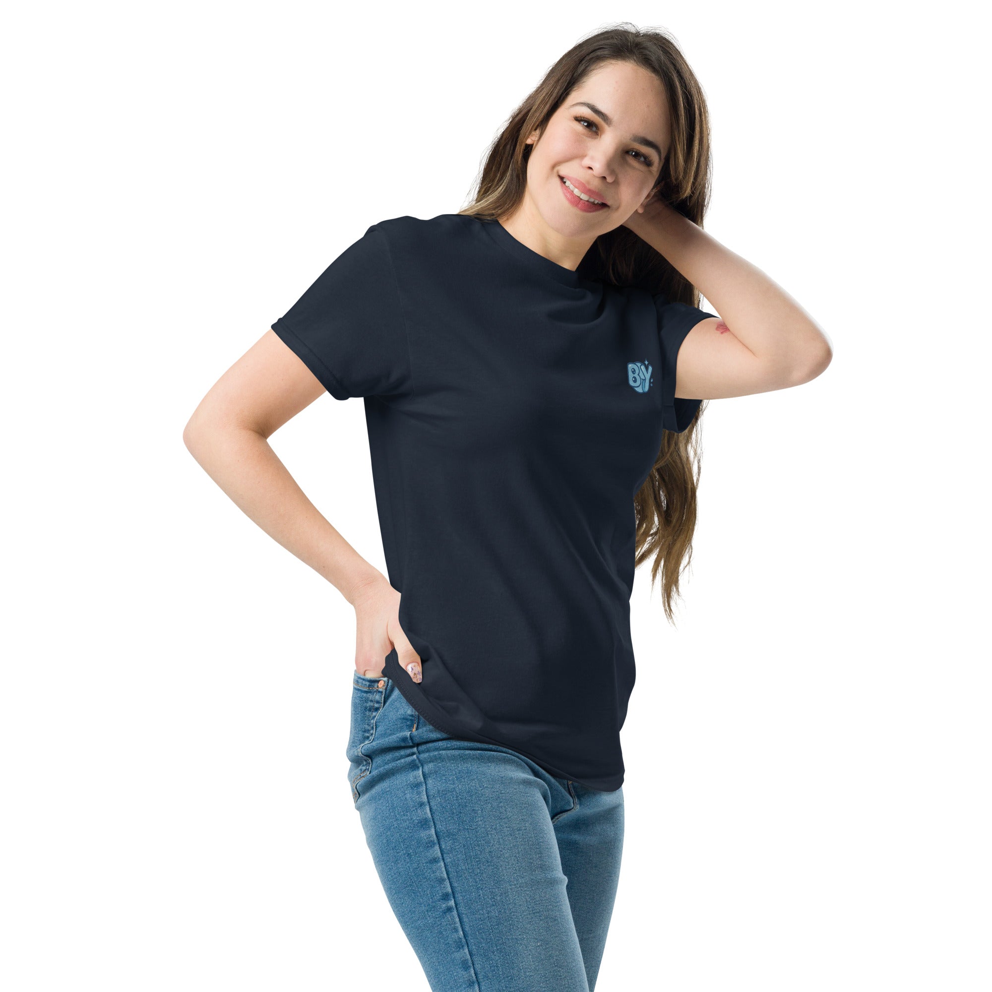 Foto di - T-shirt Ricamata Unisex – 100% Cotone – Stile Streetwear e Confortevole – BiiPly Logo Divertente-Ricamati-Biiply