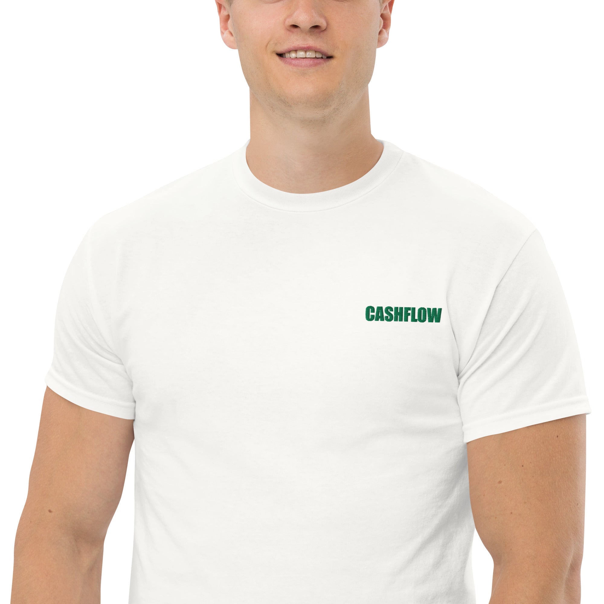 Foto di - T-shirt Ricamata Unisex – 100% Cotone – Stile Streetwear e Confortevole – Cashflow-Ricamati-Biiply