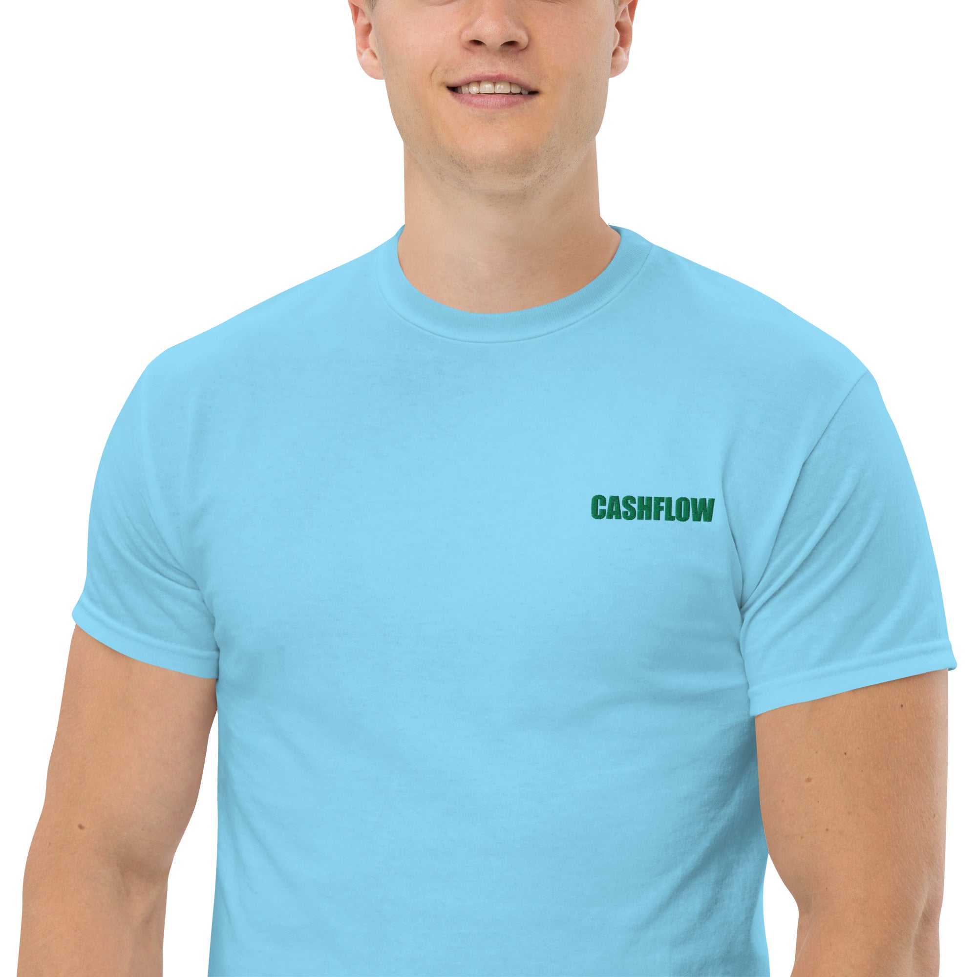 Foto di - T-shirt Ricamata Unisex – 100% Cotone – Stile Streetwear e Confortevole – Cashflow-Ricamati-Biiply