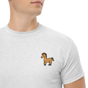 Foto di - T-shirt Ricamata Unisex – 100% Cotone – Stile Streetwear e Confortevole – Cavallo-Ricamati-Biiply