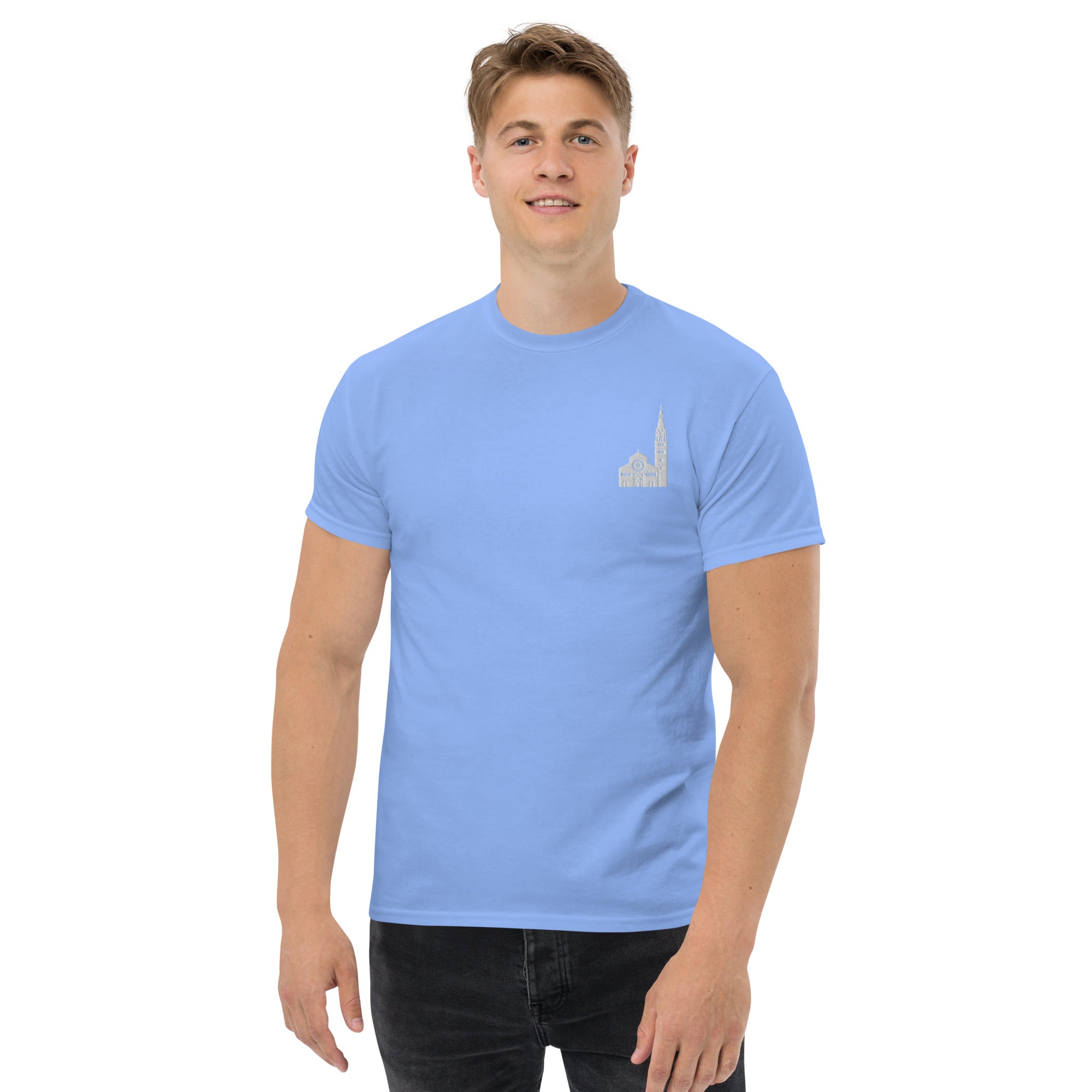 Foto di - T-shirt Ricamata Unisex – 100% Cotone – Stile Streetwear e Confortevole – D'uomo-Ricamati-Biiply