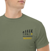 Foto di - T-shirt Ricamata Unisex – 100% Cotone – Stile Streetwear e Confortevole – Evolution Of Money-Ricamati-Biiply