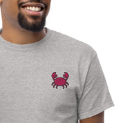 Foto di - T-shirt Ricamata Unisex – 100% Cotone – Stile Streetwear e Confortevole – Granchio-Ricamati-Biiply