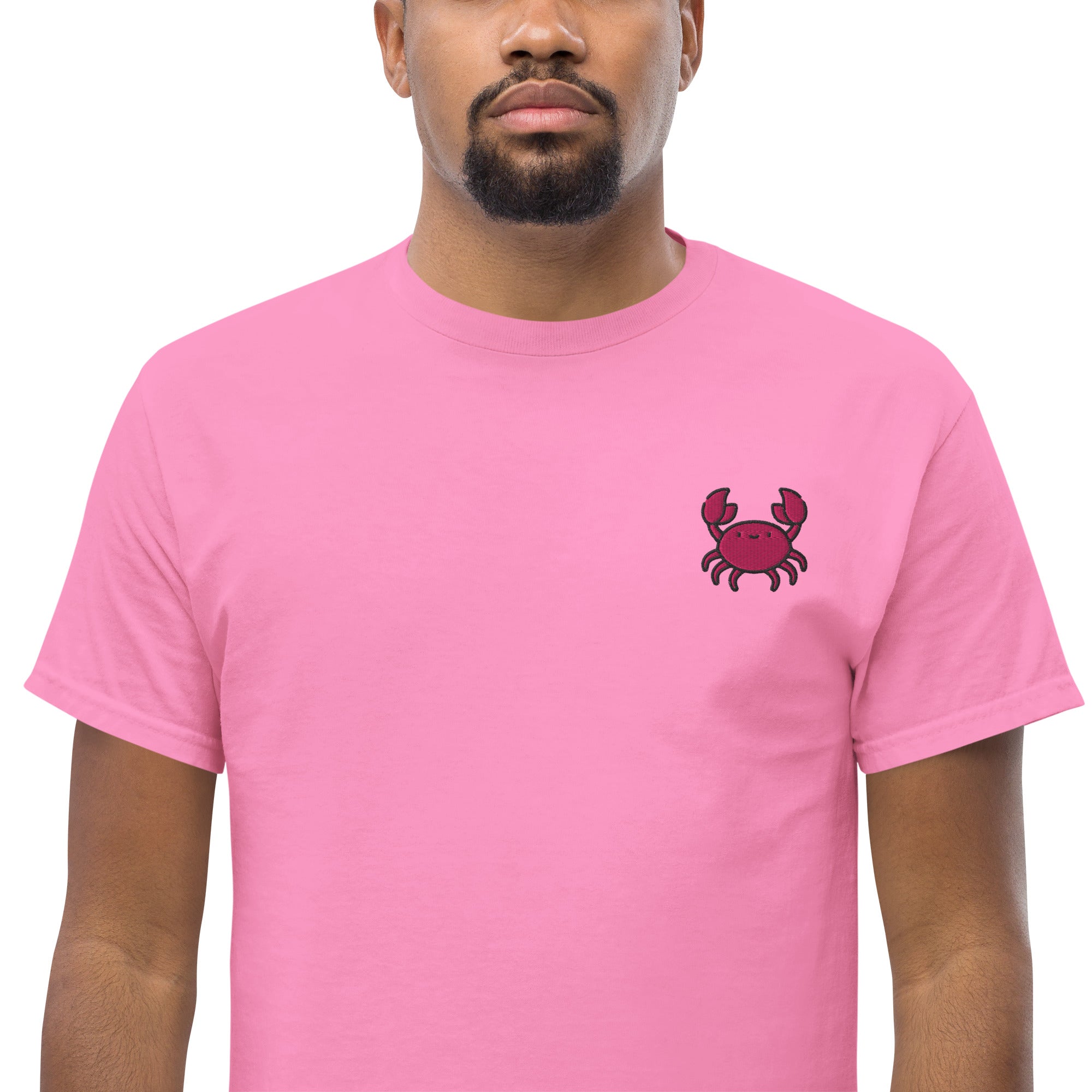 Foto di - T-shirt Ricamata Unisex – 100% Cotone – Stile Streetwear e Confortevole – Granchio-Ricamati-Biiply