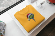 Foto di - T-shirt Ricamata Unisex – 100% Cotone – Stile Streetwear e Confortevole – Grinch Apre la Zip-Ricamati-Biiply