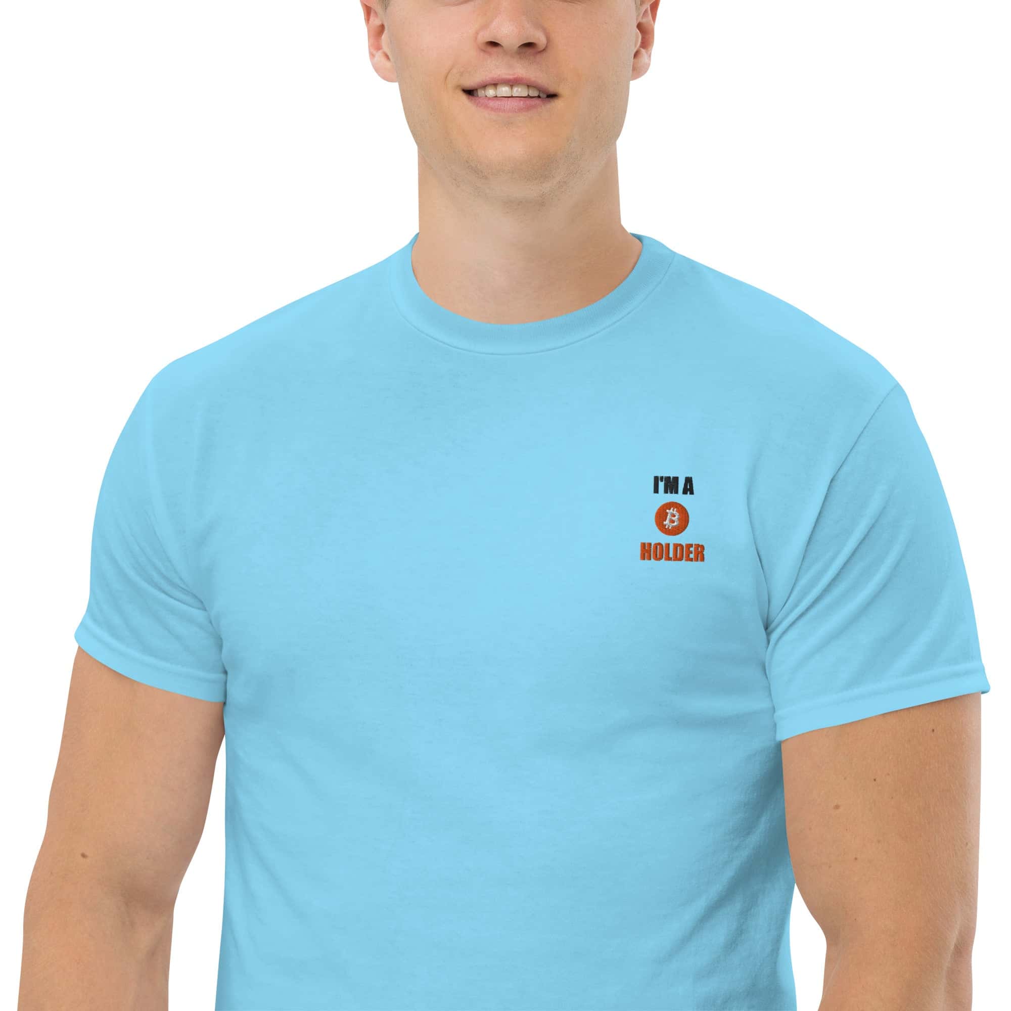 Foto di - T-shirt Ricamata Unisex – 100% Cotone – Stile Streetwear e Confortevole – Im BTC Holder-Ricamati-Biiply