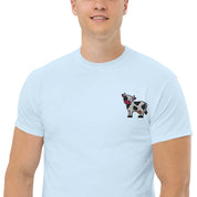 Foto di - T-shirt Ricamata Unisex – 100% Cotone – Stile Streetwear e Confortevole – Mucca-Ricamati-Biiply