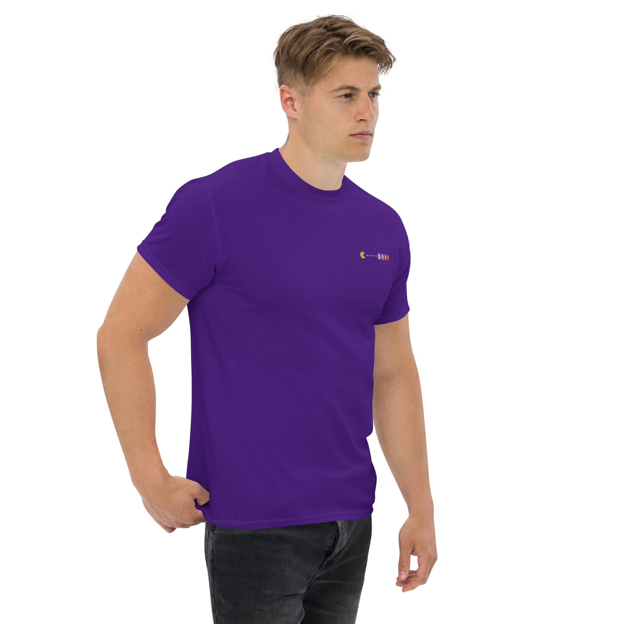 Foto di - T-shirt Ricamata Unisex – 100% Cotone – Stile Streetwear e Confortevole – Pcman-Ricamati-Biiply