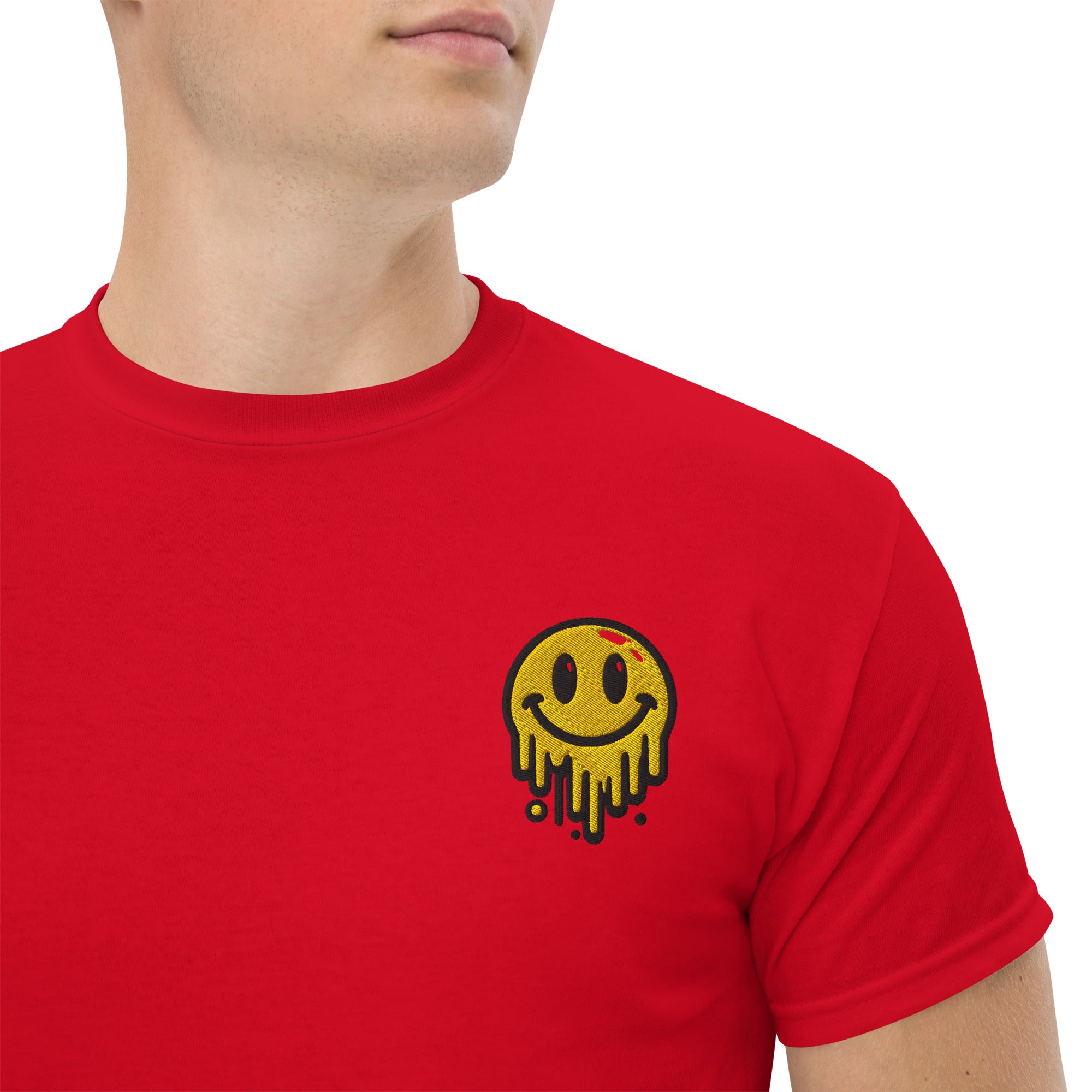 Foto di - T-shirt Ricamata Unisex – 100% Cotone – Stile Streetwear e Confortevole – Runny Smile-Ricamati-Biiply