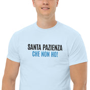Foto di - T-shirt Ricamata Unisex – 100% Cotone – Stile Streetwear e Confortevole – Santa Pazienza Che non ho!-Ricamati-Biiply