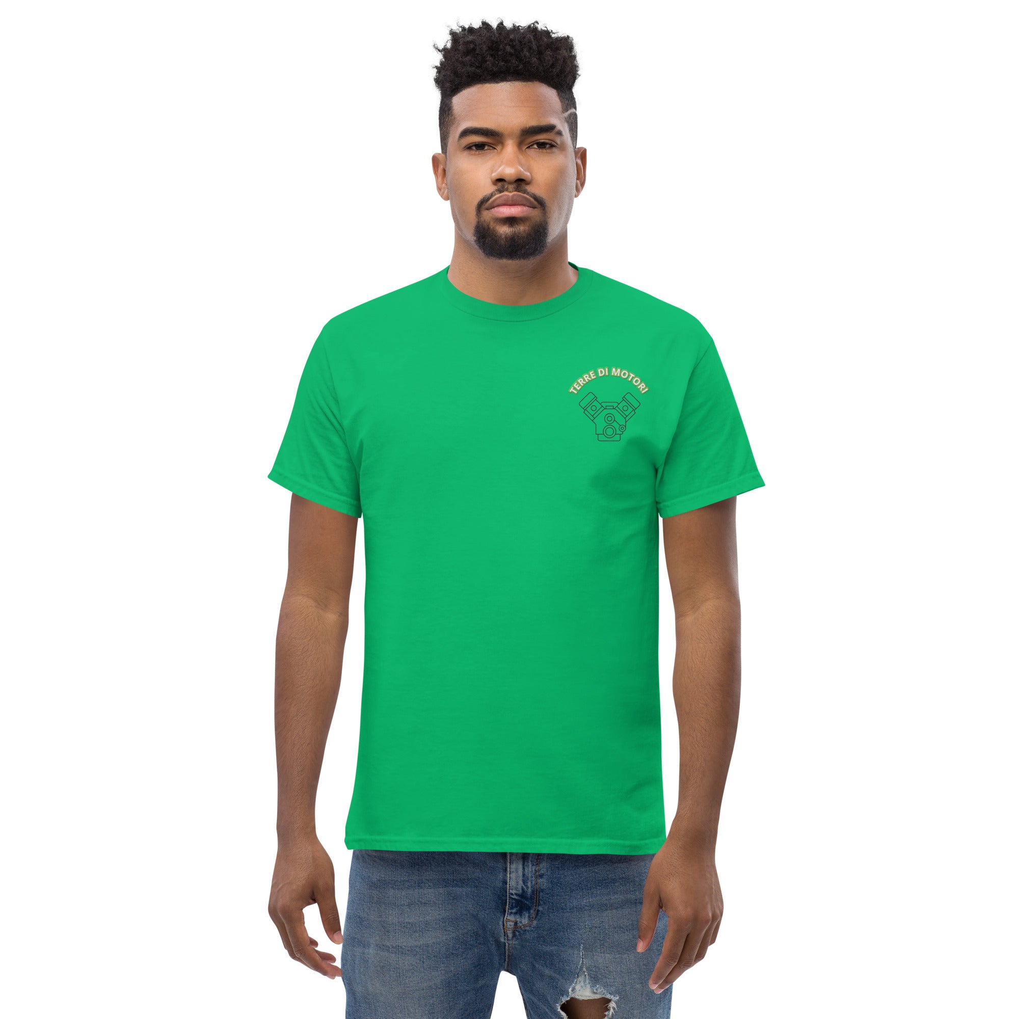 Foto di - T-shirt Ricamata Unisex – 100% Cotone – Stile Streetwear e Confortevole – Terre di Motori-Ricamati-Biiply