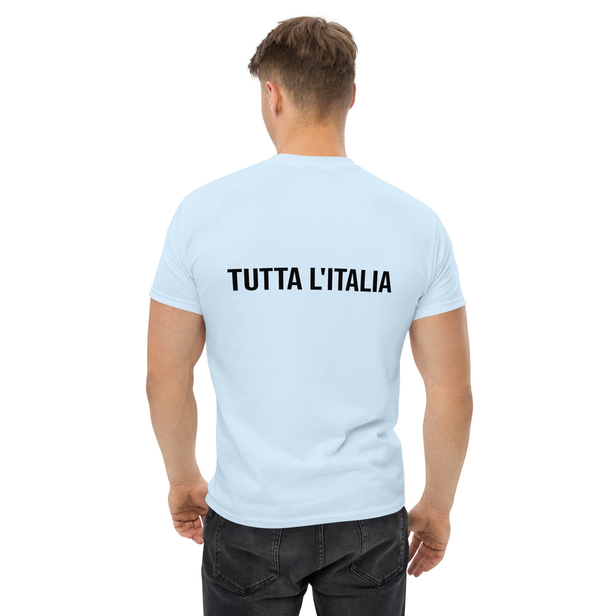 Foto di - T-shirt Ricamata e Stampata Posteriormente Unisex – 100% Cotone – Stile Streetwear e Confortevole – Tutta L'italia-Ricamati-Biiply