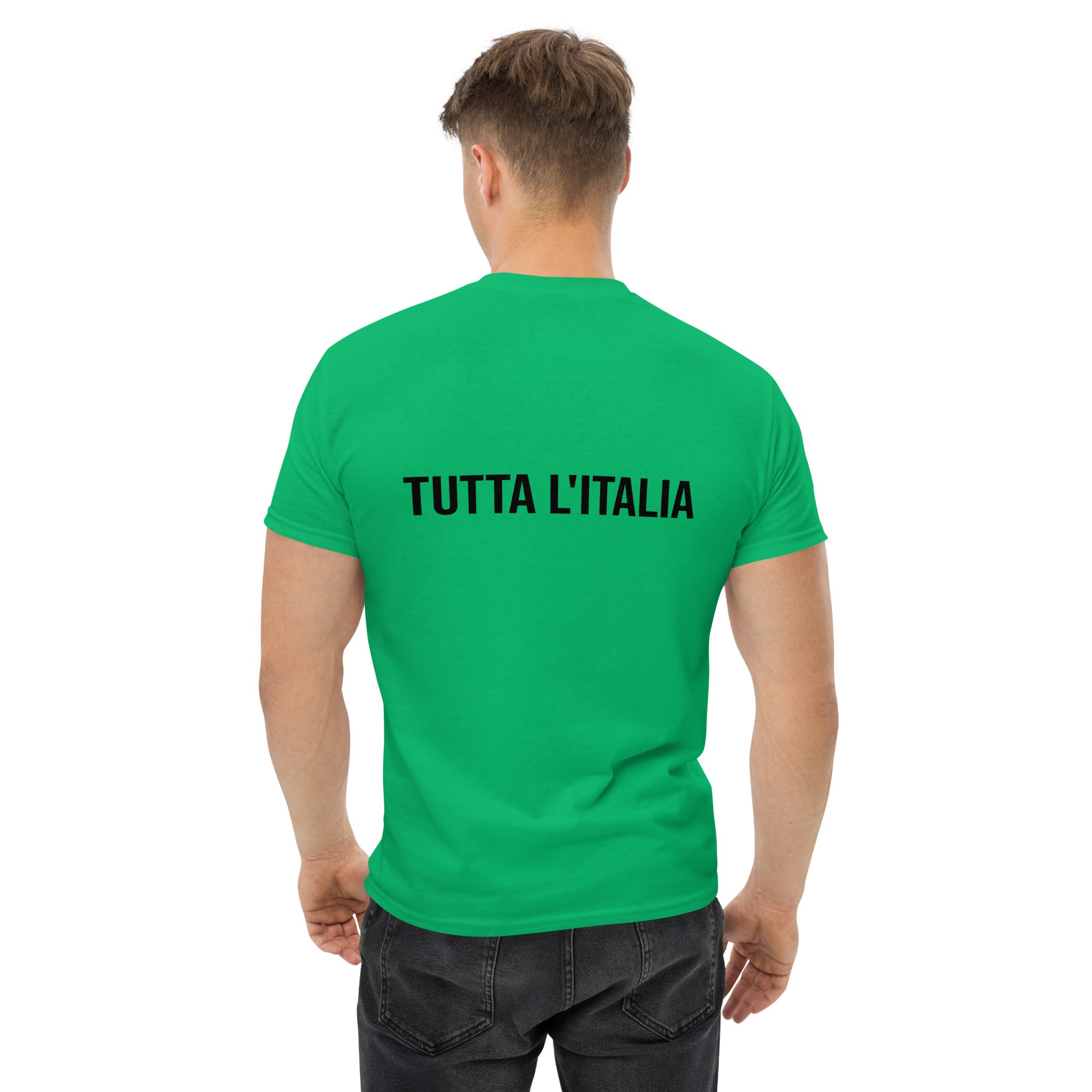 Foto di - T-shirt Ricamata e Stampata Posteriormente Unisex – 100% Cotone – Stile Streetwear e Confortevole – Tutta L'italia-Ricamati-Biiply