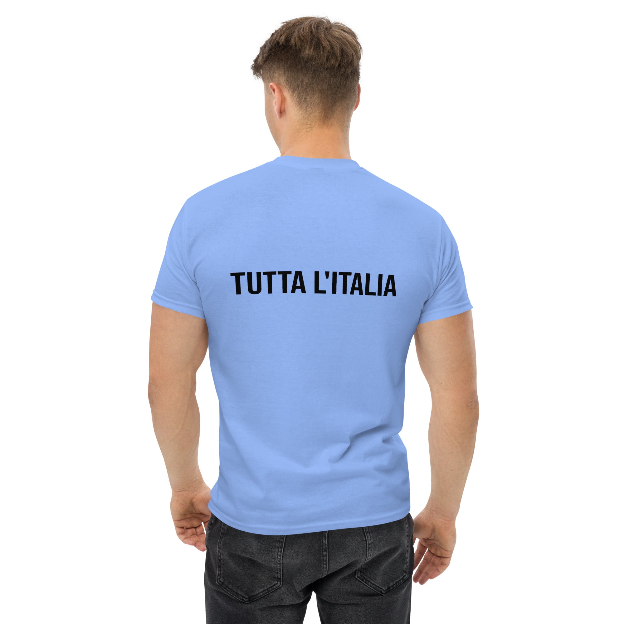Foto di - T-shirt Ricamata e Stampata Posteriormente Unisex – 100% Cotone – Stile Streetwear e Confortevole – Tutta L'italia-Ricamati-Biiply