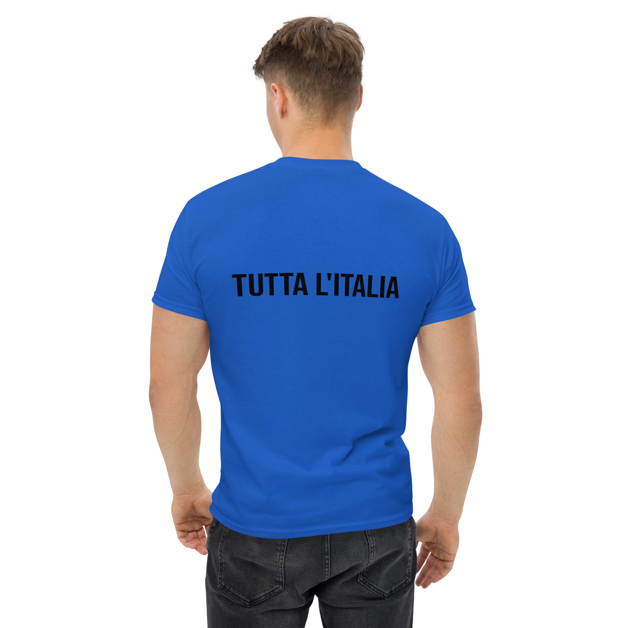Foto di - T-shirt Ricamata e Stampata Posteriormente Unisex – 100% Cotone – Stile Streetwear e Confortevole – Tutta L'italia-Ricamati-Biiply