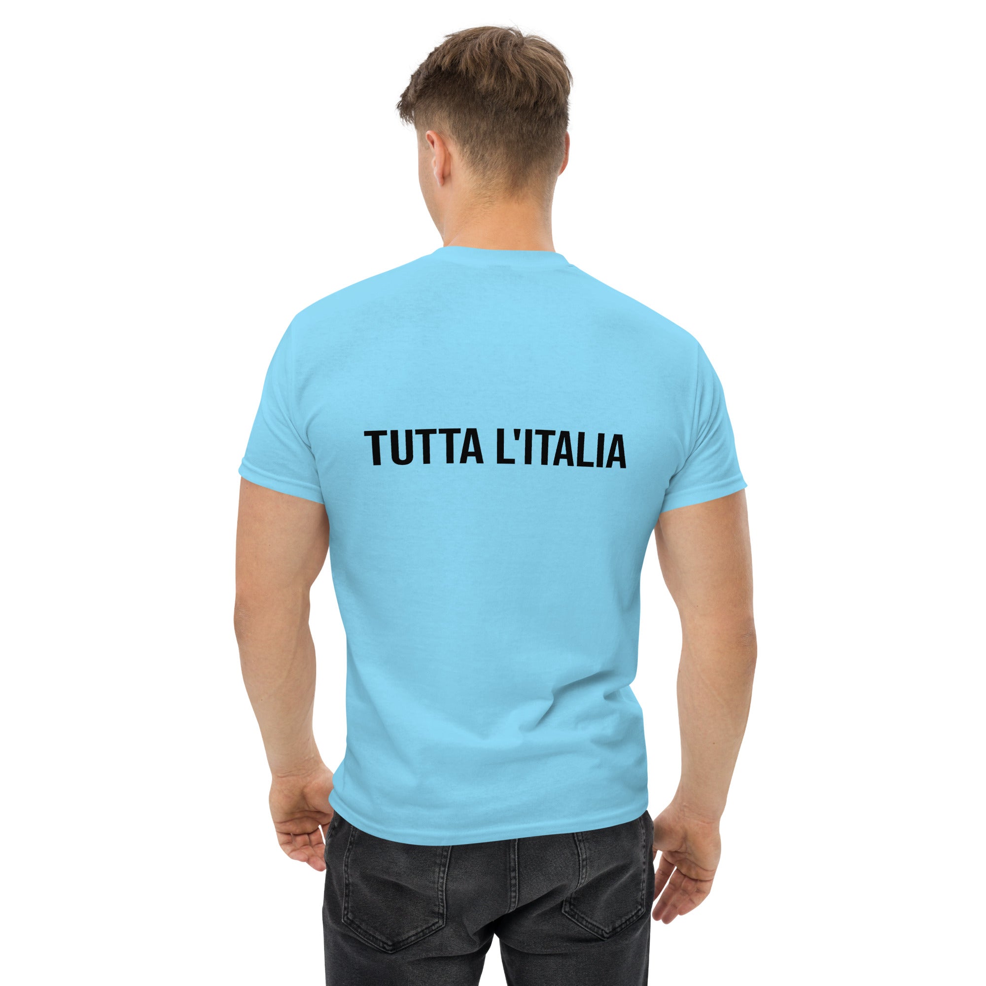 Foto di - T-shirt Ricamata e Stampata Posteriormente Unisex – 100% Cotone – Stile Streetwear e Confortevole – Tutta L'italia-Ricamati-Biiply