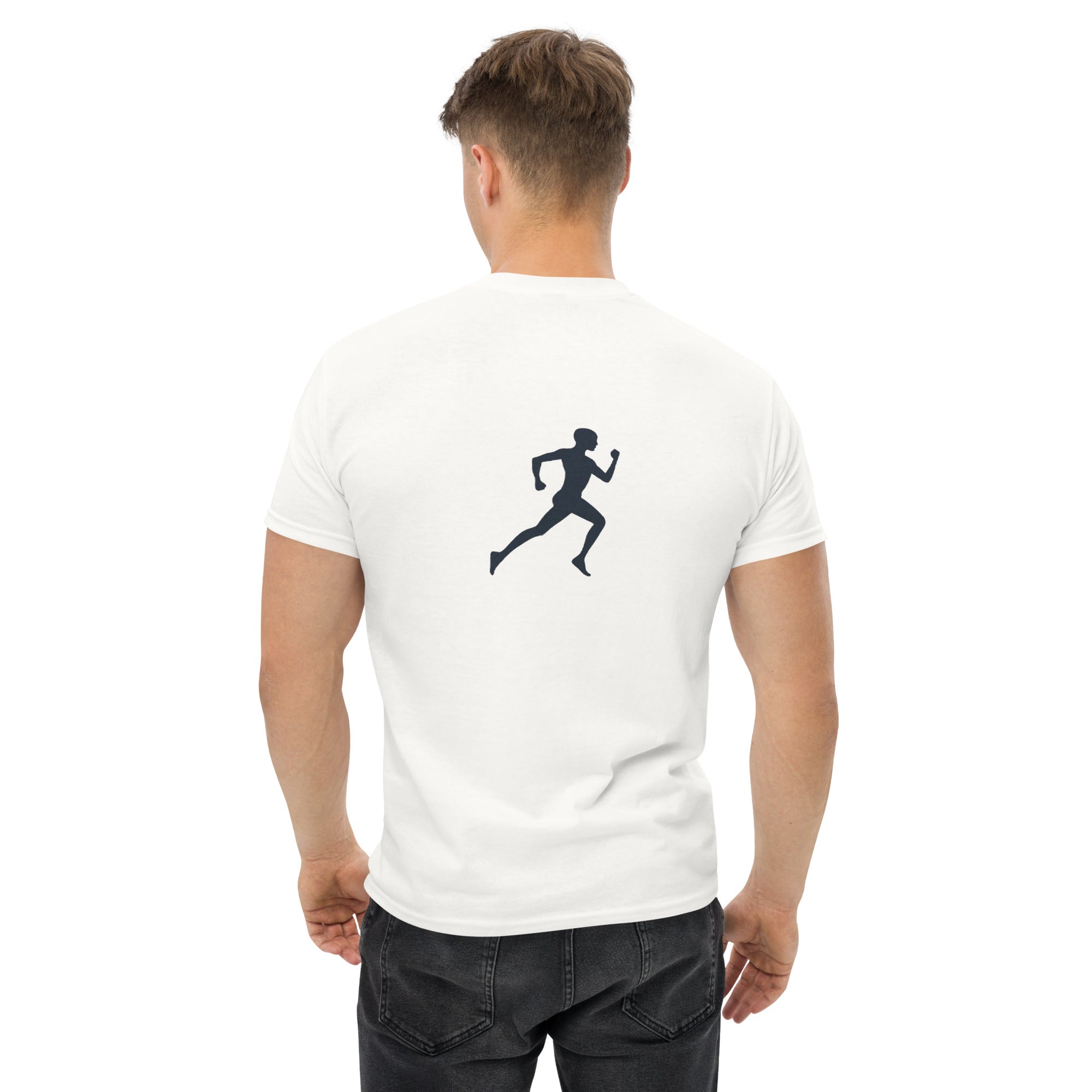 Foto di - T-shirt Stampata Anteriore e Posteriore Unisex – 100% Cotone – Stile Streetwear e Confortevole – Corri Oltre I Tuoi Limiti-DTG-Biiply