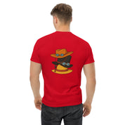 Foto di - T-shirt Stampata Posteriormente + Ricamo Anteriore Unisex – Morbida con Cappuccio e Tasca Frontale – Stile Streetwear – Cappello di Paglia-Ricamati-Biiply