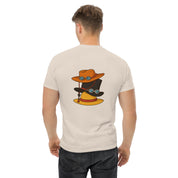 Foto di - T-shirt Stampata Posteriormente + Ricamo Anteriore Unisex – Morbida con Cappuccio e Tasca Frontale – Stile Streetwear – Cappello di Paglia-Ricamati-Biiply