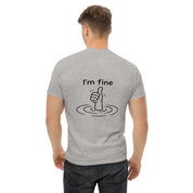Foto di - T-shirt Stampata Posteriormente Unisex – 100% Cotone – Stile Streetwear e Confortevole – I'm Fine-DTG-Biiply